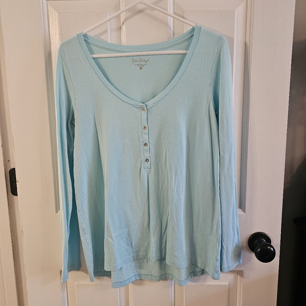 Lilly Pulitzer oversized long sleeve shirt